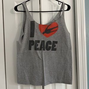 Deconstructed Third Eye Blind band tank top (s)